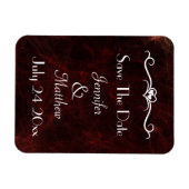 Sla de datum Elegant Smoke and Fire Abstract Magneet (Horizontaal)