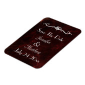 Sla de datum Elegant Smoke and Fire Abstract Magneet (Linkerzijde)