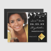 Sla de datum foto afstudeerfeest 2025 magneet (Voorkant / Achterkant)