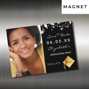 Sla de datum foto afstudeerfeest 2025 magneet