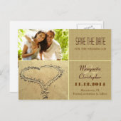 Sla de datum foto briefkaarten (Voorkant / Achterkant)