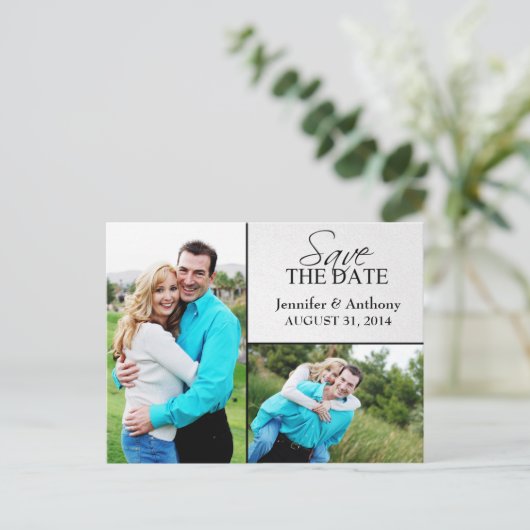 Sla de datum foto briefkaarten (Staand voorkant)