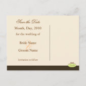 Sla de datum foto briefkaarten, aankondigingskaart (Achterkant)