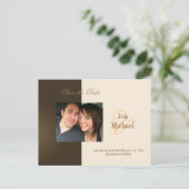 Sla de datum foto briefkaarten, aankondigingskaart (Staand voorkant)