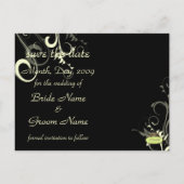 Sla de datum foto briefkaarten, aankondigingskaart (Achterkant)