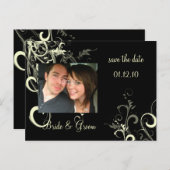 Sla de datum foto briefkaarten, aankondigingskaart (Voorkant / Achterkant)