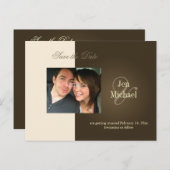 Sla de datum foto briefkaarten, aankondigingskaart (Voorkant / Achterkant)