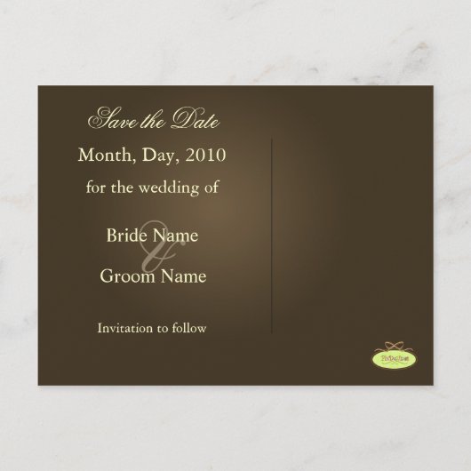 Sla de datum foto briefkaarten, aankondigingskaart (Achterkant)