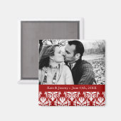 Sla de datum foto bruiloft magneet (Voorkant / Achterkant)
