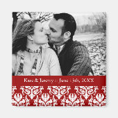 Sla de datum foto bruiloft magneet (Voorkant)