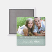 Sla de datum foto bruiloft magneet (Voorkant / Achterkant)