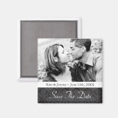 Sla de datum foto bruiloft magneet (Voorkant / Achterkant)