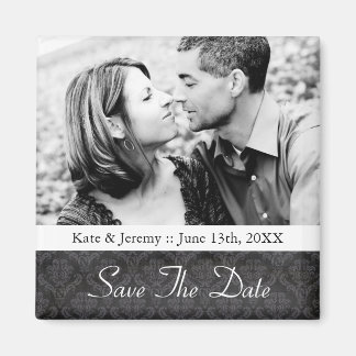 Sla de datum foto bruiloft magneet