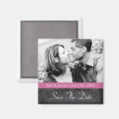 Sla de datum foto bruiloft magneet (Voorkant / Achterkant)