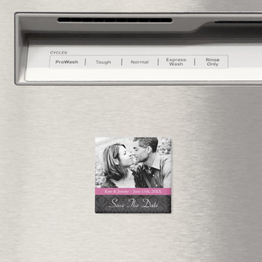 Sla de datum foto bruiloft magneet (Insitu (Vaatwasser))