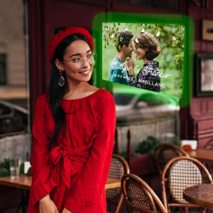 Sla de datum foto Country Cottage Gold PinkBird Kaart