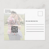 Sla de datum foto Eenvoudige bruiloft Aankondigingskaart (Achterkant)