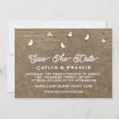 Sla de datum foto Gold Kraft Country Bird Budget Kaart (Voorkant)