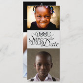 Sla de datum foto kaarten op (Voorkant / Achterkant)