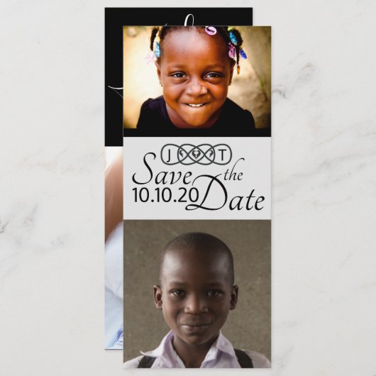 Sla de datum foto kaarten op (Voorkant / Achterkant)