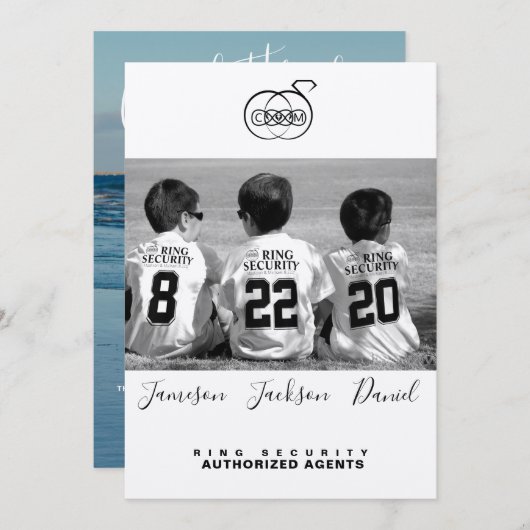 Sla de datum foto kaarten op (Voorkant / Achterkant)