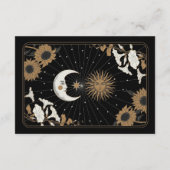 Sla de datum foto Tarot Sun Moon uitgelijnd bruilo Informatiekaartje (Achterkant)