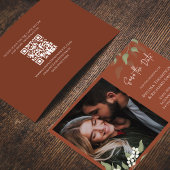 Sla de datum Foto Terracotta Groen Save The Date
