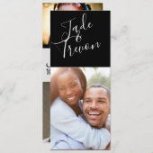 Sla de datum fotokaarten op save the date (Voorkant / Achterkant)