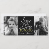 Sla de datum fotokaarten op save the date (Achterkant)