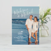 Sla de datum fotokaarten op save the date (Staand voorkant)