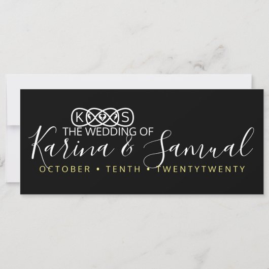 Sla de datum fotokaarten op save the date (Achterkant)