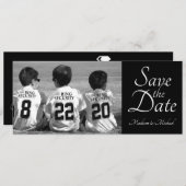 Sla de datum fotokaarten op save the date (Voorkant / Achterkant)
