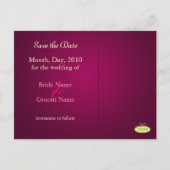 Sla de datum foto's briefkaarten, aankondigingskaart (Achterkant)