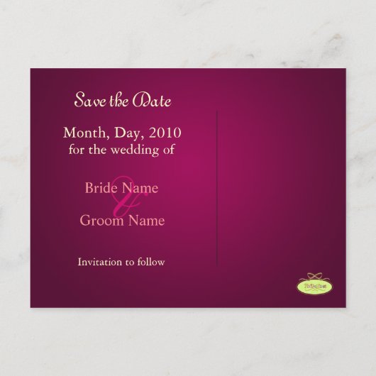 Sla de datum foto's briefkaarten, aankondigingskaart (Achterkant)