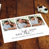 Sla de Datum Fotoscript Typografie Elegant Save The Date