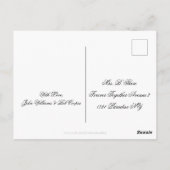 Sla de datum Gay bruiloft LGBT Gay Pride Party Briefkaart (Achterkant)