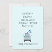 Sla de datum Gay paar in Fiat 500. Kaart (Achterkant)