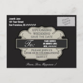 Sla de datum gepersonaliseerd op aankondigingskaart (Achterkant)