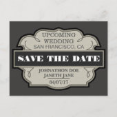 Sla de datum gepersonaliseerd op aankondigingskaart (Voorkant)