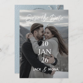 Sla de datum Gepersonaliseerde Eenvoudige Moderne  Kaart