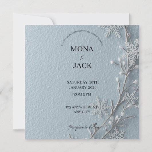 Sla de datum Gepersonaliseerde Eenvoudige Moderne  Save The Date (Achterkant)