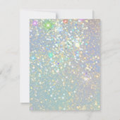 Sla de datum Glam Holografische Glitter Modern op (Achterkant)
