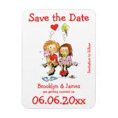 Sla de datum grappig op magneet (Verticaal)