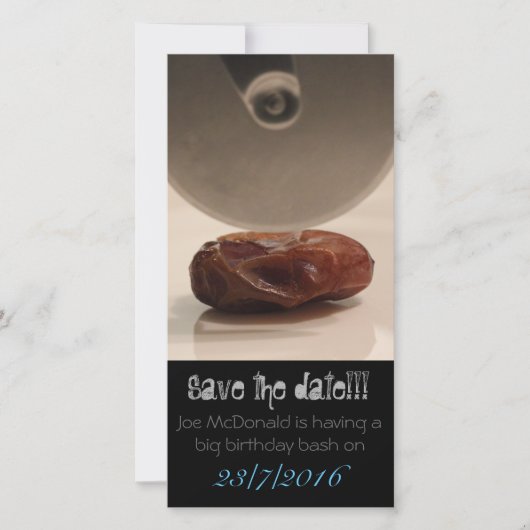 Sla de datum grappige kaart (Voorkant)