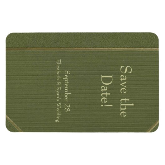 Sla de datum  Green Book Magnet op Magneet (Horizontaal)