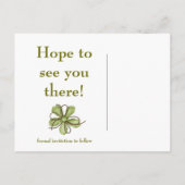 Sla de datum groen op aankondigingskaart (Achterkant)