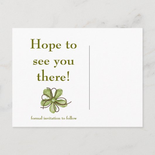 Sla de datum groen op aankondigingskaart (Achterkant)