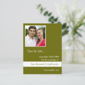 Sla de datum groen op aankondigingskaart (Staand voorkant)