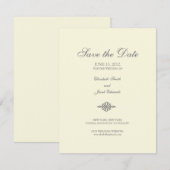 Sla de datum // Het Collectie van de legantie op Save The Date (Voorkant / Achterkant)