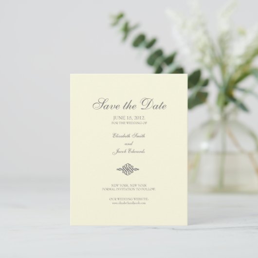 Sla de datum // Het Elegance Collectie op Save The Date (Staand voorkant)